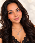 Sterling Silver 925 Moon & Star Charm Necklace.