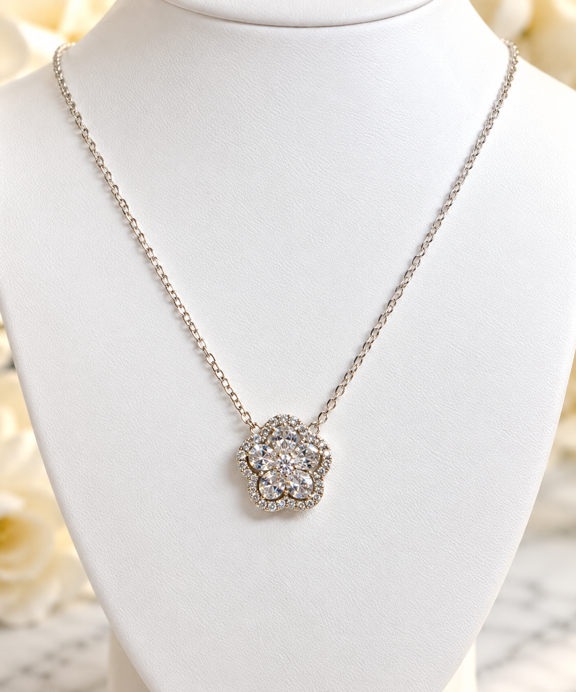 "Moissanite Sterling Silver Round Pendant Necklace".