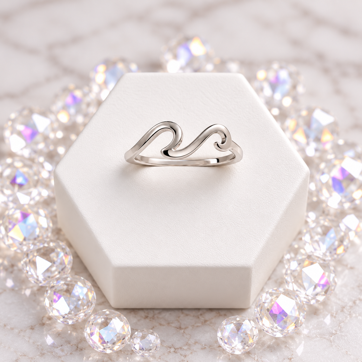 Wave Sterling Silver Ring