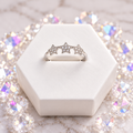 Three Star Sterling Silver Ring