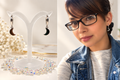 Sterling Silver Crescent Moon Hoop Earrings