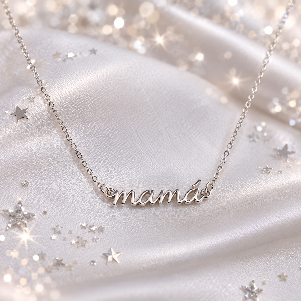 Mom 925 Sterling Silver Necklace – 18-Inch Delicate Pendant